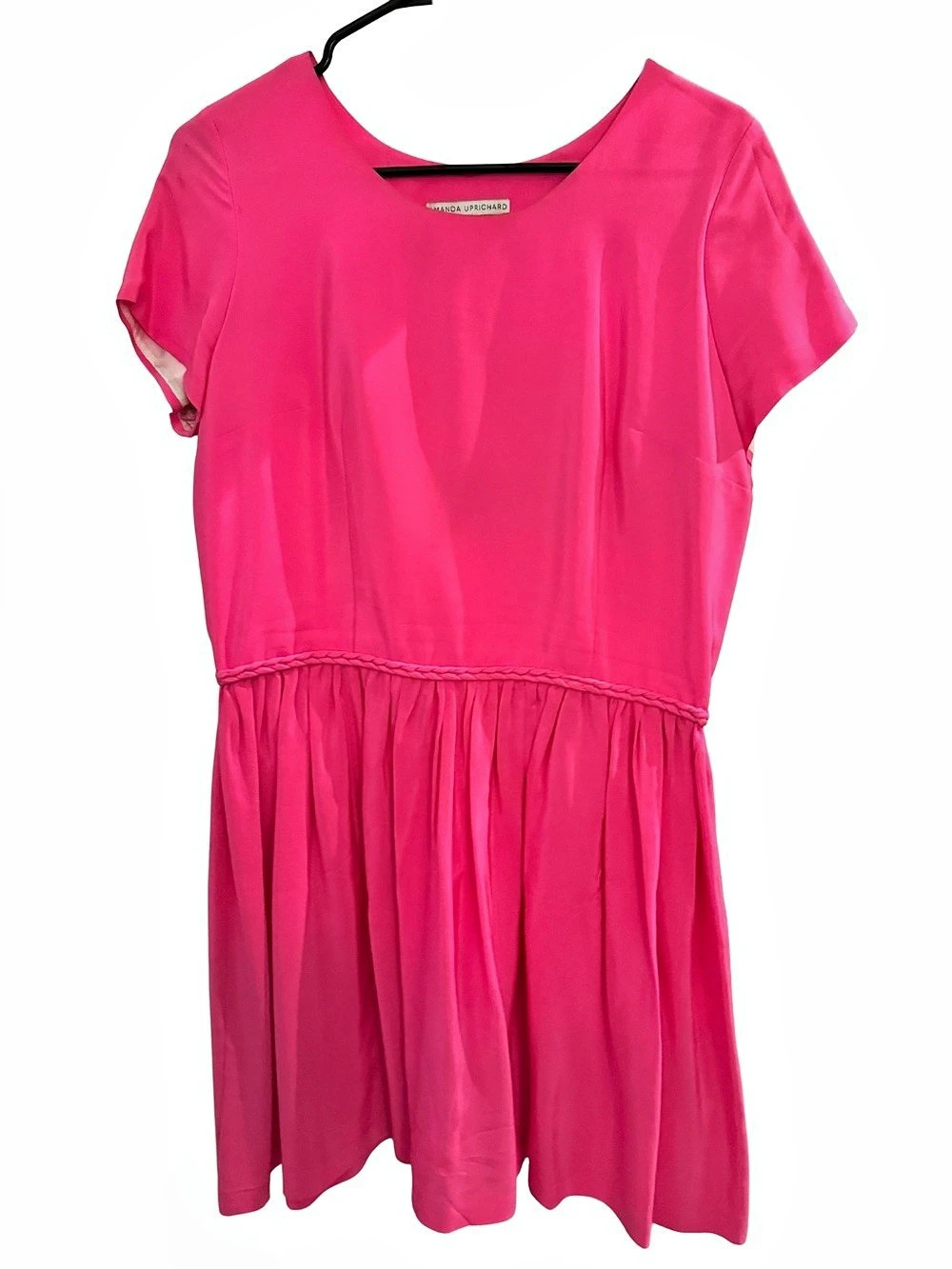 Amanda Uprichard Silk Mini Dress in Pink - Size Large, Like New